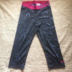 Nike Pro Patterned Dri Fit Legging Running Tights